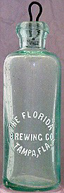 THE FLORIDA BREWING COMPANY EMBOSSED BEER BOTTLE