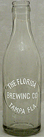 THE FLORIDA BREWING COMPANY EMBOSSED BEER BOTTLE