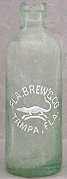 THE FLORIDA BREWING COMPANY EMBOSSED BEER BOTTLE