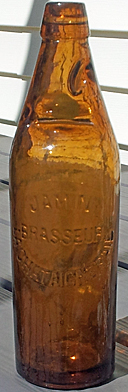 JAMIN BRASSEUR EMBOSSED BEER BOTTLE