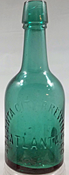 ATLANTA CITY BREWING COMPANY EMBOSSED BEER BOTTLE