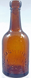 ATLANTA CITY BREWING COMPANY EMBOSSED BEER BOTTLE