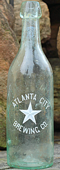 ATLANTA CITY BREWING COMPANY EMBOSSED BEER BOTTLE