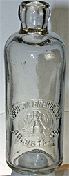 AUGUSTA BREWING COMPANY EMBOSSED BEER BOTTLE