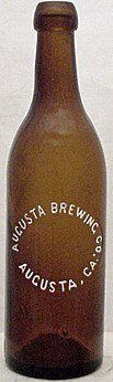 AUGUSTA BREWING COMPANY EMBOSSED BEER BOTTLE