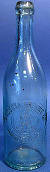 AUGUSTA BREWING COMPANY EMBOSSED BEER BOTTLE