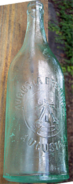 AUGUSTA BREWING COMPANY EMBOSSED BEER BOTTLE