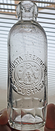 AUGUSTA BREWING COMPANY EMBOSSED BEER BOTTLE