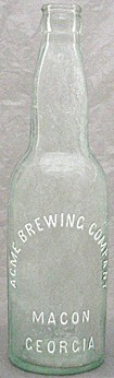 ACME BREWING COMPANY EMBOSSED BEER BOTTLE