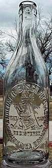 ANHEUSER BUSCH BREWING ASSOCIATION EMBOSSED BEER BOTTLE