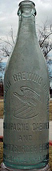 SAVANNAH BREWING COMPANY EMBOSSED BEER BOTTLE