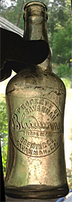 SAVANNAH BREWING COMPANY EMBOSSED BEER BOTTLE