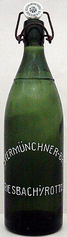 OSTERMNCHNER BRU EMBOSSED BEER BOTTLE