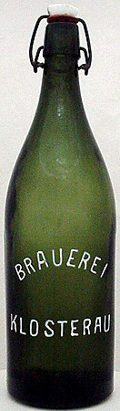 BRAUEREI KLOSTERAU EMBOSSED BEER BOTTLE