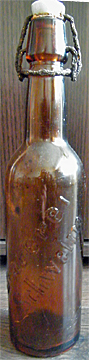 BRAUEREI SCHWELM EMBOSSED BEER BOTTLE