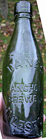 DANES ANCHOR BREWERY EMBOSSED BEER BOTTLE