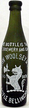 JOHN WOOLSEY & COMPANY C. B. & D. BREWS LIMITED EMBOSSED BEER BOTTLE