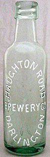 HAUGHTON ROAD BREWERY COMPANY EMBOSSED BEER BOTTLE