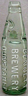 BENNETT BREWERY EMBOSSED BEER BOTTLE