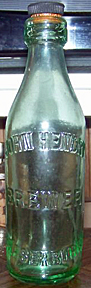 JOHN HENDRY BREWER EMBOSSED BEER BOTTLE