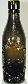 ISAAC TUCKER & COMPANY BREWERS EMBOSSED BEER BOTTLE