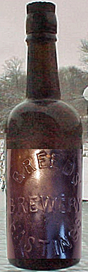 BREEDS BREWERY EMBOSSED BEER BOTTLE