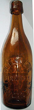 MILNER BREWER EMBOSSED BEER BOTTLE