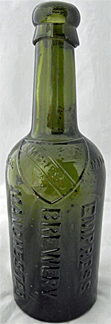 EMPRESS BREWERY EMBOSSED BEER BOTTLE