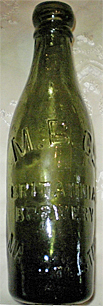 M. B. Co BRITANNIA BREWERY EMBOSSED BEER BOTTLE