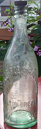 CHARLES ROBINSON & SONS CARLTON BREWERY EMBOSSED BEER BOTTLE