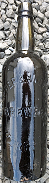 HOPPER & ANDERSON BREWERS EMBOSSED BEER BOTTLE