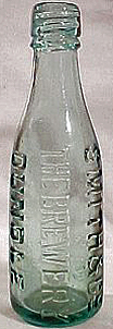 SMITH & COMPANY THE BREWERY EMBOSSED BEER BOTTLE