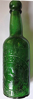 THE EAST KENT SANDWICH BREWERY EMBOSSED BEER BOTTLE