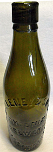 FREDK LENEY & SONS PHOENIX BREWERY EMBOSSED BEER BOTTLE