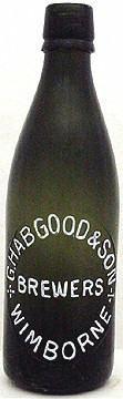 G. HABGOOD & SON BREWERS EMBOSSED BEER BOTTLE