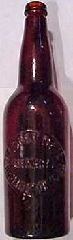 CASPER HEIL BREWING COMPANY EMBOSSED BEER BOTTLE