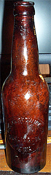 MOEHN BREWING COMPANY EMBOSSED BEER BOTTLE