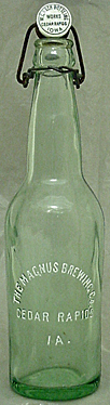 THE MAGNUS BREWING COMPANY EMBOSSED BEER BOTTLE