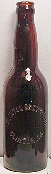 CLINTON BREWING COMPANY EMBOSSED BEER BOTTLE