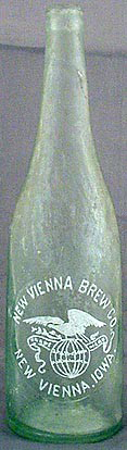 NEW VIENNA BREWING COMPANY EMBOSSED BEER BOTTLE