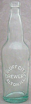 BLUFF CITY BREWERY EMBOSSED BEER BOTTLE