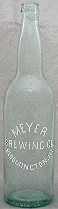 MEYER BREWING COMPANY EMBOSSED BEER BOTTLE