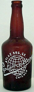 ATLAS BREWING COMPANY EMBOSSED BEER BOTTLE