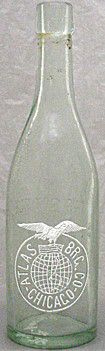 ATLAS BREWING COMPANY EMBOSSED BEER BOTTLE