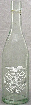 ATLAS BREWING COMPANY EMBOSSED BEER BOTTLE