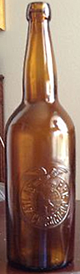 ATLAS BREWING COMPANY EMBOSSED BEER BOTTLE