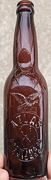 ATLAS BREWING COMPANY EMBOSSED BEER BOTTLE