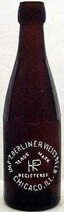 IMPORTED BERLINER WEISS BEER EMBOSSED BEER BOTTLE