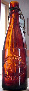 BERLINER WEISS BEER EMBOSSED BEER BOTTLE