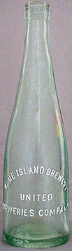 UNITED BREWERIES COMPANY EMBOSSED BEER BOTTLE